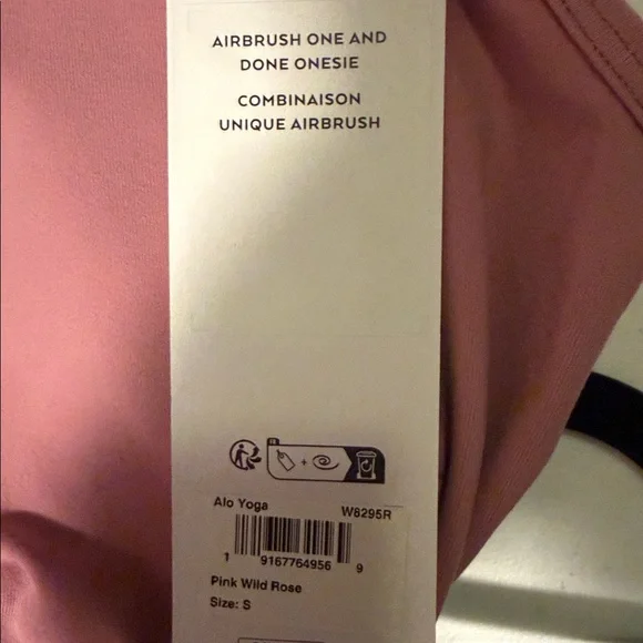 ALO YOGA | ✨NEW✨ Airbrush One And Done Onesie in Pink Wild Rose - Picture 6 of 6